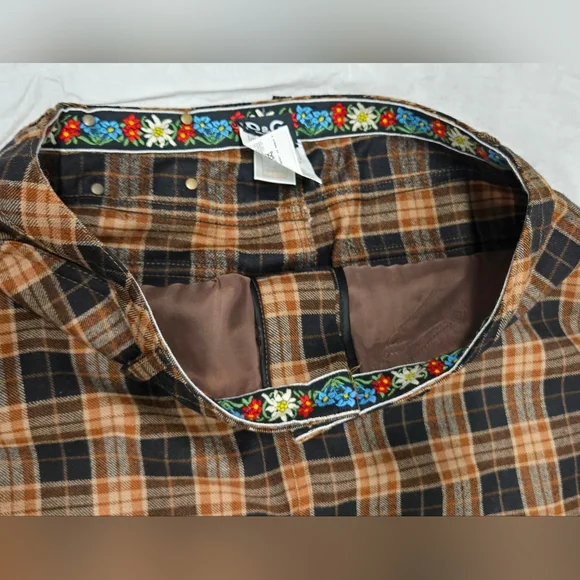 Dolce & Gabbana Plaid Skirt SZ 44 ITÀLY NEW